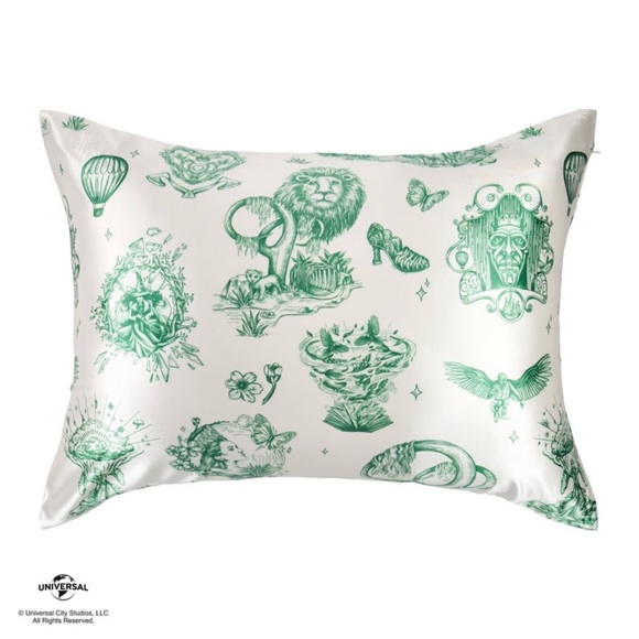 NWT Blissy X Wicked: For Good Katie Kime Amazafying Green Pillowcase - Picture 3 of 4